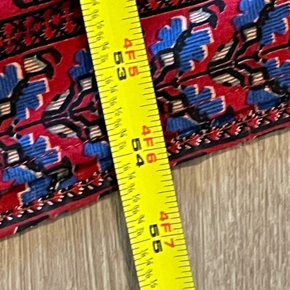 Umgee Women’s Maci Dress Large Red Blue Floral Bohemian Contemporary Cottagecore - Picture 12 of 12